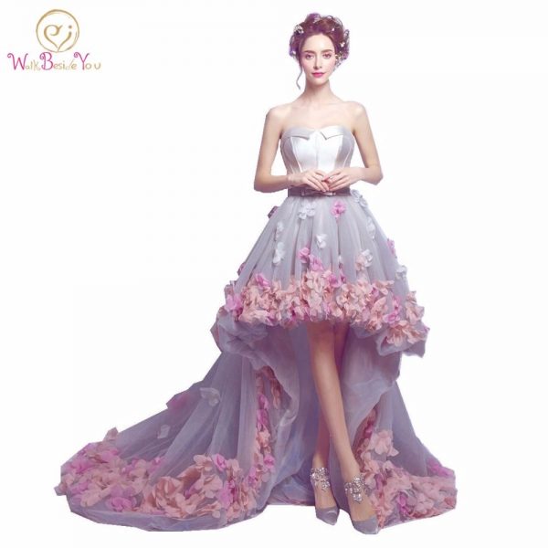 Flowers Prom Dresses Fashion Party Formal Gown