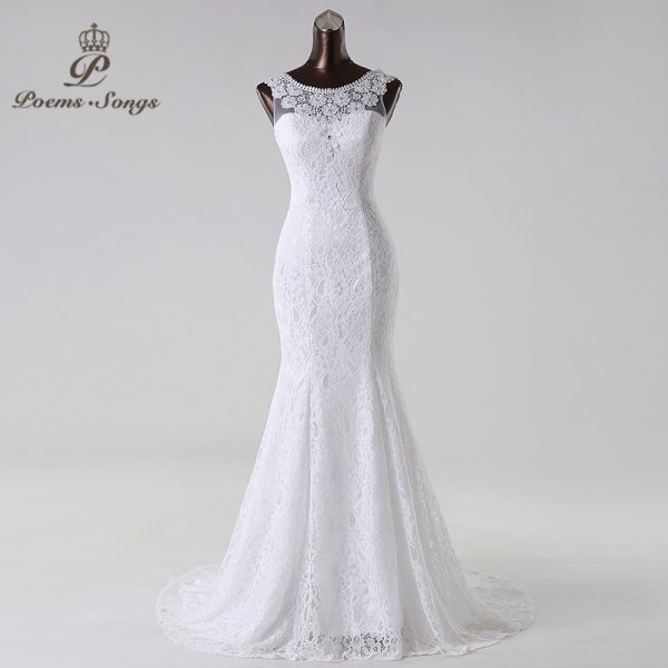 Lace mermaid Wedding Dress Mariage Bridal Dress