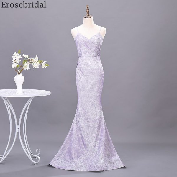 Purple Mermaid Prom Dress
