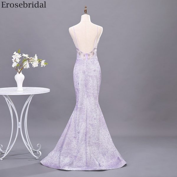 Purple Mermaid Prom Dress